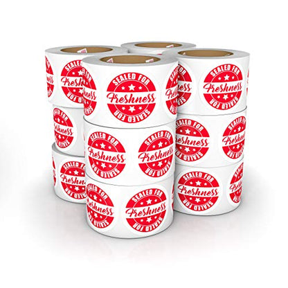 Food Delivery Tamper Evident Sealed for Freshness Labels - 500 Adhesive Stickers for Safe Food delivery (Circles 12 Pack) - size: Circles 2" - 12 Pack