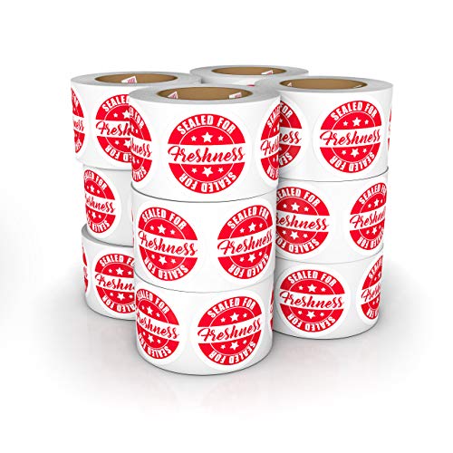 Food Delivery Tamper Evident Sealed for Freshness Labels - 500 Adhesive Stickers for Safe Food delivery (Circles 12 Pack) - size: Circles 2" - 12 Pack