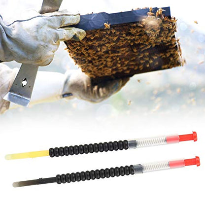 TOPINCN Beekeeping Grafting Tools for Queen Rearing, Plastic, Spring-Loaded Plunger, 2 Pack with Box, 4.3 Inch Needle