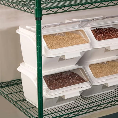 Winco Bulk Food Ingredient Bin Shelf Storage, 5 Gallon - size: 5 Gallon, style: Shelf Bin