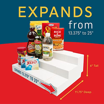Dial Industries 3 Tier Adjustable Canned Goods Shelves for Kitchen Cabinet and Pantry Organization,Expand A Shelf,Mega,(Pack of 6) - size: Mega (Pack of 6)