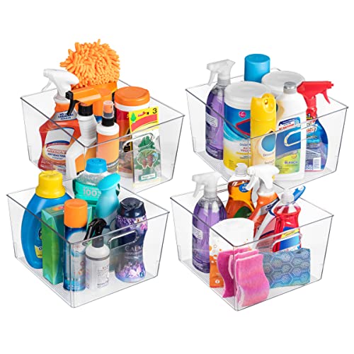 ClearSpace XL Clear Plastic Storage Bins - 2 Pack for Kitchen Cabinet and Fridge Organization - size: 2 Pack