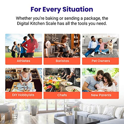 Etekcity 0.1g Food Kitchen Scale, Bowl, Digital Grams and Ounces for Weight Loss, Dieting, Baking, Cooking, and Meal Prep, 11lb/5kg, Stainless Steel Silver - color: Arctic Sliver, size: 11lb