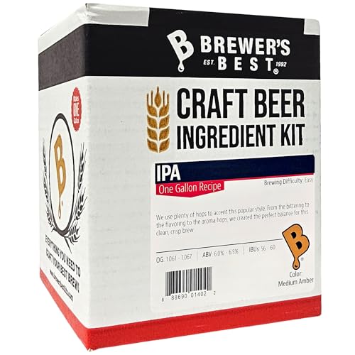 Brewer's Best One Gallon Home Brew Beer Ingredient Kit (IPA (India Pale Ale))