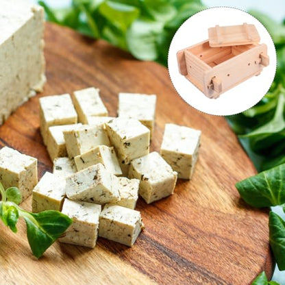 DOITOOL Tofu Presser Tofu Maker Mold Wooden Mold Maker Kit DIY Making Tool Press Mould Hand Tools Homemade