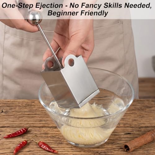 Tofu Press Stainless Steel, Flower Cube Mold Set, Food Grade Metal Slicer Shaper, Ergonomic Handle, for Cheese Soft Food, Home Kitchen Restaurant, Dishwasher Safe (A)