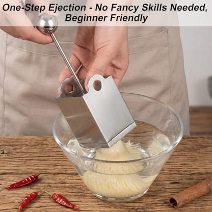 Tofu Press Stainless Steel, Flower Cube Mold Set, Food Grade Metal Slicer Shaper, Ergonomic Handle, for Cheese Soft Food, Home Kitchen Restaurant, Dishwasher Safe (A)