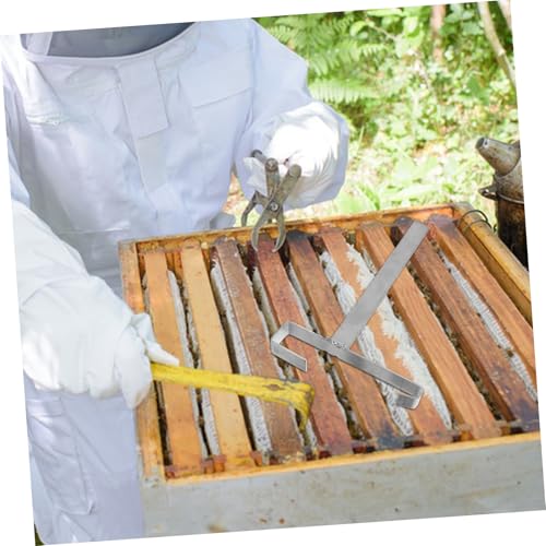2pcs Bee Frame Holder Stainless Steel Support Rack for Beekeeping Tools Perch Stand for Hive Frame Storage and Cleaning Design for Beekeepers Supplies