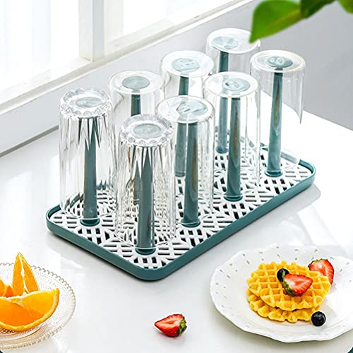Cup Drying Rack, Bottle Drying Rack Stand Cup Drying Rack with Drain Tray Mug Tree Holder Bottle Drainer Stand for Kitchen (#2)