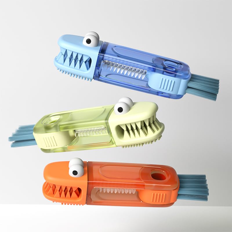 4-in-1 Bottle Cleaning Brush Set, Multifunction Silicone Cup Lid Gap Cleaner, Home Kitchen Crevice Cleaning Tools, 3 Pcs, Multicolor - color: 3 Pcs