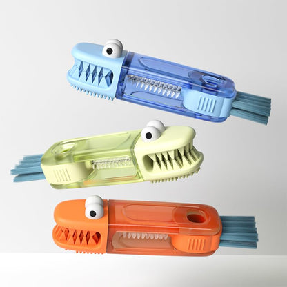 4-in-1 Bottle Cleaning Brush Set, Multifunction Silicone Cup Lid Gap Cleaner, Home Kitchen Crevice Cleaning Tools, 3 Pcs, Green - color: 3 Pcs_green
