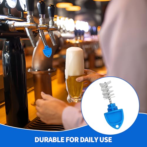 12Pack Beer Tap Plug Brush,2-in-1 Beer Faucet Cleaning Brush & Plug,Brush Beer Tap Cleaning Brush,Keg Beer tap Cleaning Kit,Fits Most Standard Beer Taps,Kegerator - size: 12Pack
