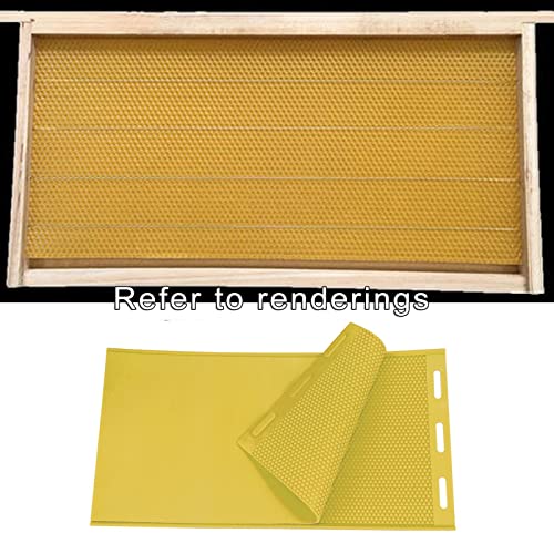 2pcs Sheets Natural Beeswax Candle Making Bee Wax Honeycomb Beekeeping Nest Box Foundation Raising Tools - Highly Recommended by Bee Farmers, Perfect for DIY - Yellow - color: Yellow