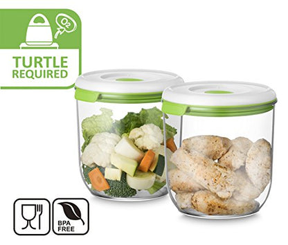 FOSA Vacuum Seal Containers, 2 Pack 45 oz, Vacuum Container for Food Storage, Food Containers for Vacuum Seal, Airtight Vacuum Food Containers, Durable Storage Solution (Vacuum Pump Not Included) - size: 45oz × 2