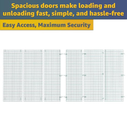 24" x 48" x 61" NSF Commercial Heavy Duty Green Epoxy Wire Security Cage Kit, Metal - color: Green, size: 24" x 48" x 61" Only Security Cage