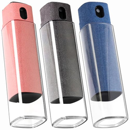 Car Screen Cleaner Spray and Wipe -2-in-1 iPhone Cleaner, iPad Screen Cleaner & Phone Screen Cleaner - Touchscreen Mist Cleaner for Laptop, Computer, MacBook and More - 3 Pack - color: 3 Pcs(Grey+Pink+Blue)
