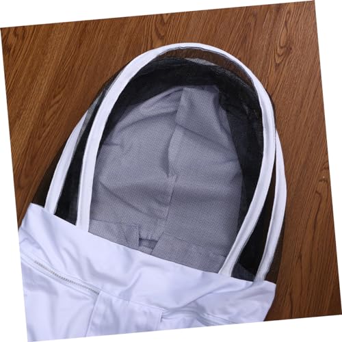 Beekeeping Costume Full Body Suit Veil Professional Beekeeper Outfit Size XXL White
