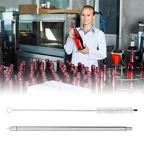 13.8" Beer Bottling Wand Fast Flow Deluxe Siphoning Kit with Filler Cleaning Brush for Home Brewing, Beer, Wine, Mead, Kombucha, And Craft Brew