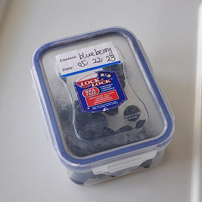 300pcs Removable Freezer Labels, 1 x 2 Inch Food Labels to Write on Food Storage Stickers Date Label, Waterproof Oil Resistant Canning Labels Jar Labels Freezer Paper Label, Clean Leaves No Residue - color: Multicolor, 1'' X 2''