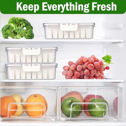 AIERSA Snackle Box Container,Divided Serving Tray with Lid,4 Compartment Travel Snack Container,Fruit Veggie Tray with Lid for Fridge Fresh Keeping,Portable Snack Tray for Picnic,Party,Travel