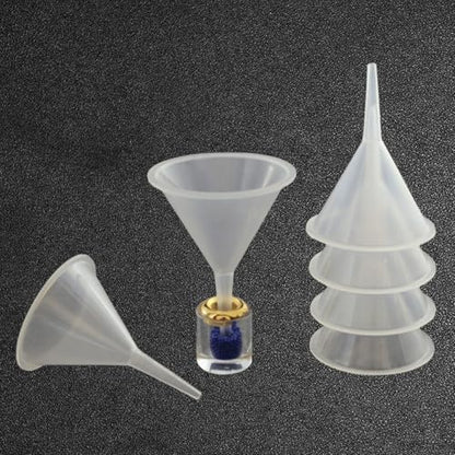 9 Pack Small Funnel Kit 3 Sizes with Droppers for Kitchen Bottles, Essential Oils, Capsules & Pet Souvenirs