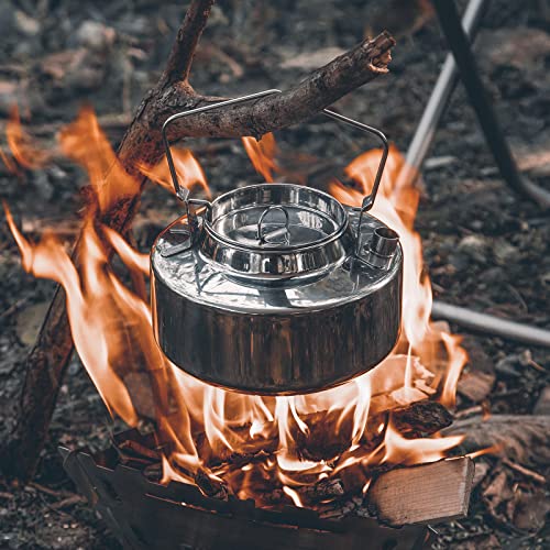 Fire-Maple Antarcti 1.5L Kettle Series | Portable Durable Bushcraft Gear Open Fire Kettle | SUS304 Stainless Steel - size: 1.6 Quarts