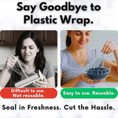 Plastic Bowl Covers, Elastic Reusable Food Covers for Bread Proofing, Storage & Outdoor Use – 100 Pack, Stretch Fit, 3 Sizes - size: 100 Pack, 3 Sizes