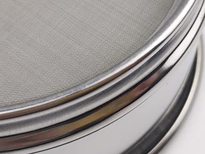 LABALPHA 180 Mesh Lab Sieves, Test Sieve #180 Mesh, 4'' Diameter, 304 Stainless Steel Wire Cloth (0.088mm) - size: 180 mesh (0.088mm)