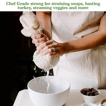 Regency Wraps Chef-Grade 100% Cotton Cheese Cloth 36"X72" (2yds), Bleach & Dye Free, Food Safe For Cooking, Straining, Roasting Turkey, Durable Cheese Cloths for Crafting, Canning - size: 2yd (Pack of 1)
