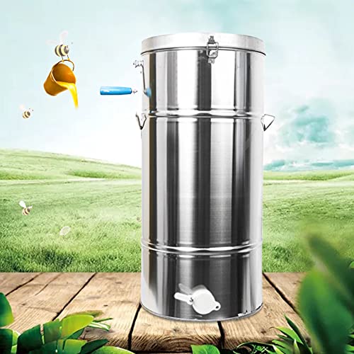 Honey Extractor, 2 Frame Stainless Steel Manual Beekeeping Extraction Equipment, Honeycomb Spinner Drum, Honey Bee Spinner Beekeeping