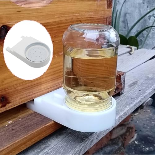 2 Pcs Front Entrance Bee Feeder Plastic Bee Hive Feeders for Feeding Bees Water or Sugar Syrup