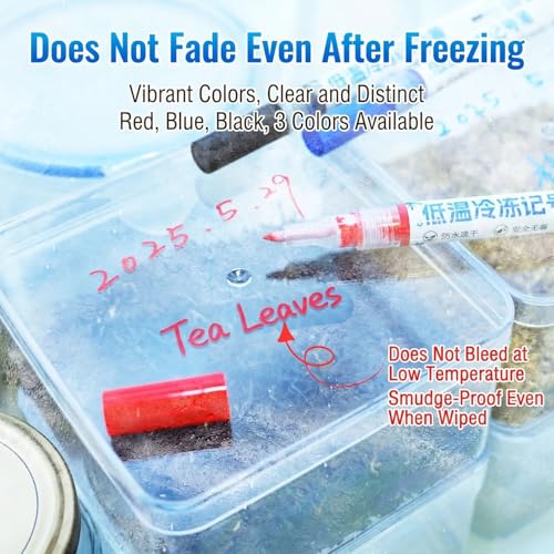 Multipurpose Cold Marker Freezer Pen Ideal for Clear Legible Writing on Various Packaging Materials Ice