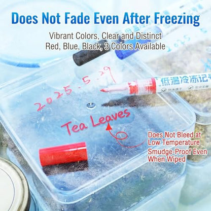 Multipurpose Cold Marker Freezer Pen Ideal for Clear Legible Writing on Various Packaging Materials Ice