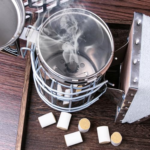 ZffXH 108 PCS/lot Bee Hive Smoker Pellet - Natural Bee Hive Smoker Fuel, Soft Smoke, Pleasant Smell, Suitable for Beekeeping