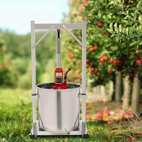 Fruit Wine Press, Fruit Juice Squeezer, 12/22/36l Manual Juice Maker, Fruit Press, Grape Crusher for Wine Making, for Honey Chilli Oil Family Restaurants~/ - size: 22L