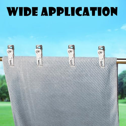 BESTEEL Upgraded 240 PCS Garden Clips, Greenhouse Clamps 100% Stainless Steel Heavy Duty Greenhuose Clips for Netting - Strong Grip to Hold Down Shade Cloth or Plant Cover on Garden Greenhouse Hoops - size: 240PCS