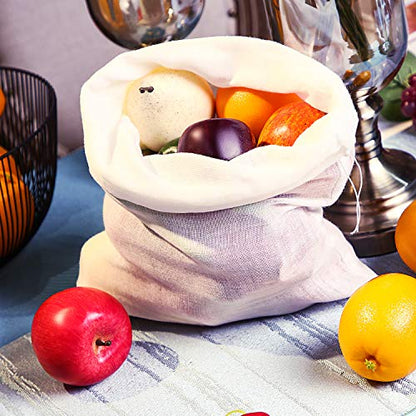 Boao 6 Pcs Soft Muslin Cloth 20 x 12 Inch Butter Muslin Bags, Suit for Straining Fruit, Butter, Wine, Milk Filter in Home