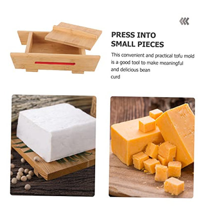 ABOOFAN Tofu Press Mold High Grade Wooden Cheese Maker Tool for Homemade Tofu and Cheese Pressing Smooth Edges Easy to Kitchen Accessory