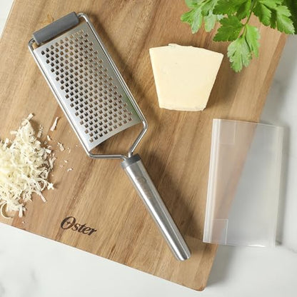 Oster Chadswyck 11.8” Handheld Grater, Stainless Steel Cheese Grater, Sharp Blades for Kitchen Prep, Dishwasher Safe - color: Chadswyck (11.8" Grater)