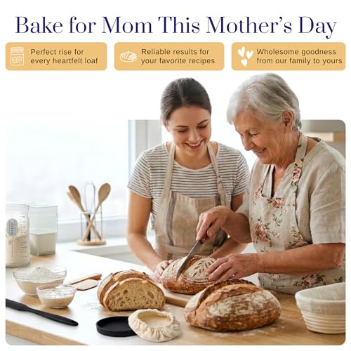 Mature Sourdough Starter Culture – 100+ Years Old Dehydrated Sourdough Starter Kit for Delicious Homemade Sourdough Bread – All-Natural and Healthy - Beginner Friendly, Fast reactivation and Expert Support