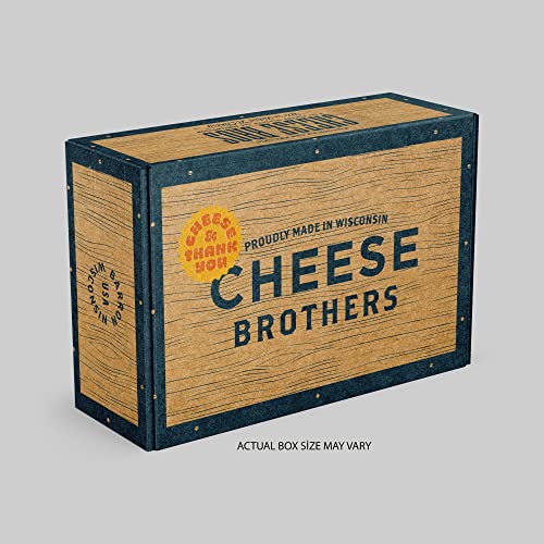 Cheese Bros. Brotherhood Gift Box | Fresh from Wisconsin | Assorted Gouda, Havarti, Mozzarella and Fratello | Great Food Gifting Idea!