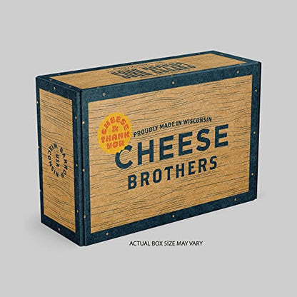 Cheese Bros. Brotherhood Gift Box | Fresh from Wisconsin | Assorted Gouda, Havarti, Mozzarella and Fratello | Great Food Gifting Idea!