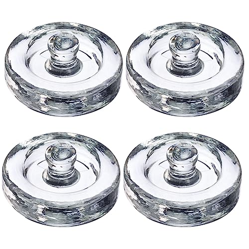 Westmark Fermentation Weights - Fermentation Set of 4 Fermentation Weights for Fermentation, Glass Weights in Two Sizes, Accessories for Fermentation - Glass, Diameter 8 cm, Pack of 4 - size: Ø 8 cm
