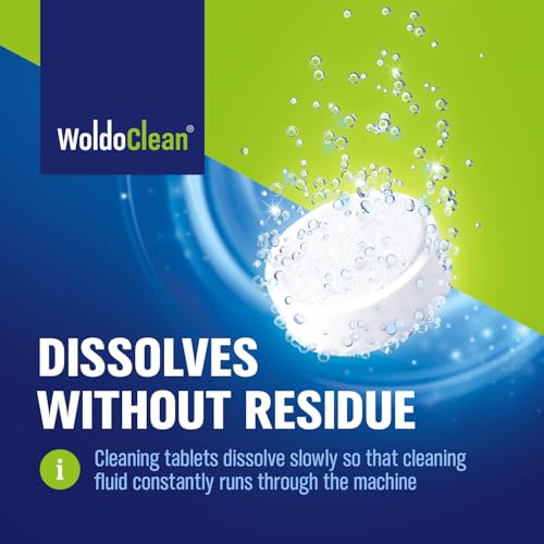 WoldoClean Coffee Maker Cleaning Tablets 150 Pack - Espresso Cleaner | Compatible with DeLonghi, Jura, Breville, Gaggia, Krups, Philips, Saeco - size: 150 Count (Pack of 1)