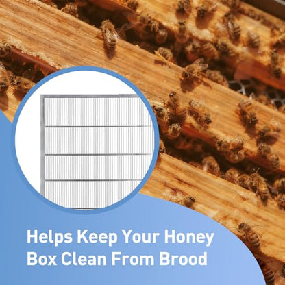 2Pcs Metal Queen Excluder for 8 Frame Hive, Metal Queen Bee Excluder,Queen Bee Frame,Metal Queen Bee Excluder,Beekeeping Equipment Metal (8 Frame-2pcs) - size: 8 Frame-2pcs