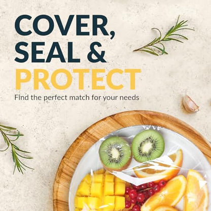 PAMI Plastic Food Wrap 24” x 2000 FT with Slide Cutter – Safe Cling Stretch Film, BPA Free, Microwave & Freezer Safe, Durable Food Storage Wrap for Home & Commercial Use - size: 24 " x 2000ft