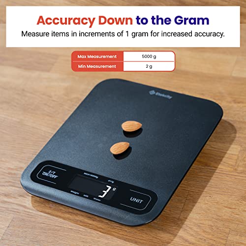 Etekcity Food Kitchen Scale, Digital Mechanical Weighing Scale,Grams and Ounces for Weight Loss, Baking, Cooking, Keto and Meal Prep, Large, Matte Black - color: Black