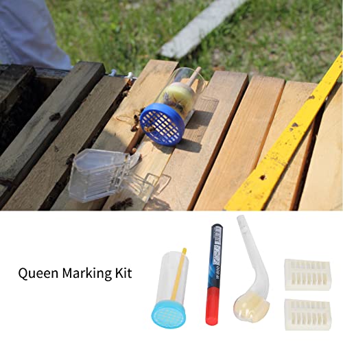 Marking Kit Queen Bee Marking Pen Set Beekeeping Marker Bottle Catcher Bee Queen Beekeeper Supplies
