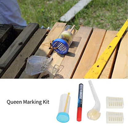 Marking Kit Queen Bee Marking Pen Set Beekeeping Marker Bottle Catcher Bee Queen Beekeeper Supplies