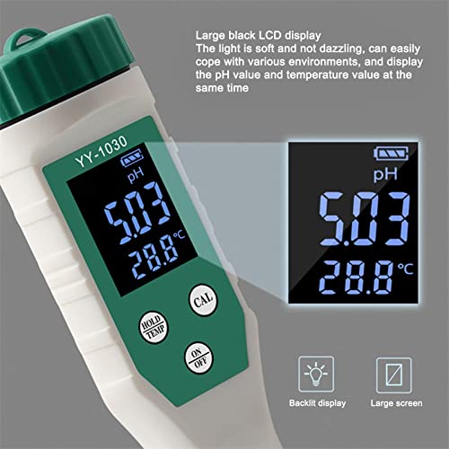 FLEXMAN Digital Ph Meter, Smart BT PH Tester, Dough Alkali Waterproof Tester, Soil Matrix Acidity Meter for Baby Food Supplement Cheese Cosmetics